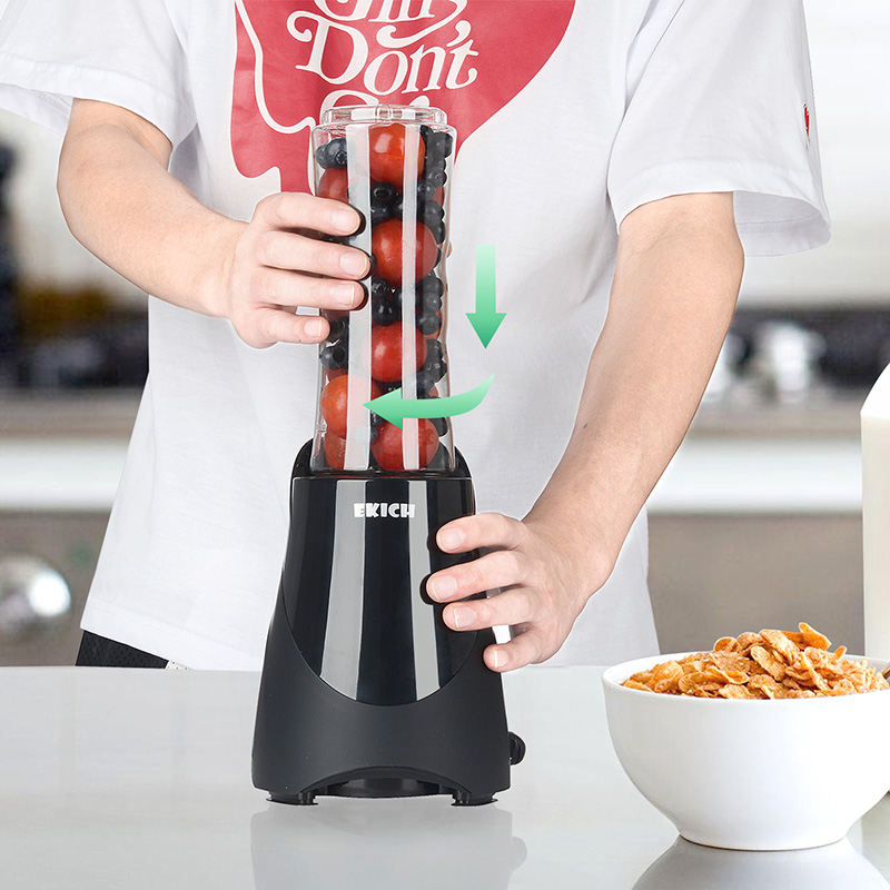 HM-709 شخصي GS CE RoHS LFGB CB ErP REACH معتمد من Milk Shake Ice Smoothie Juicer خلاط عصير